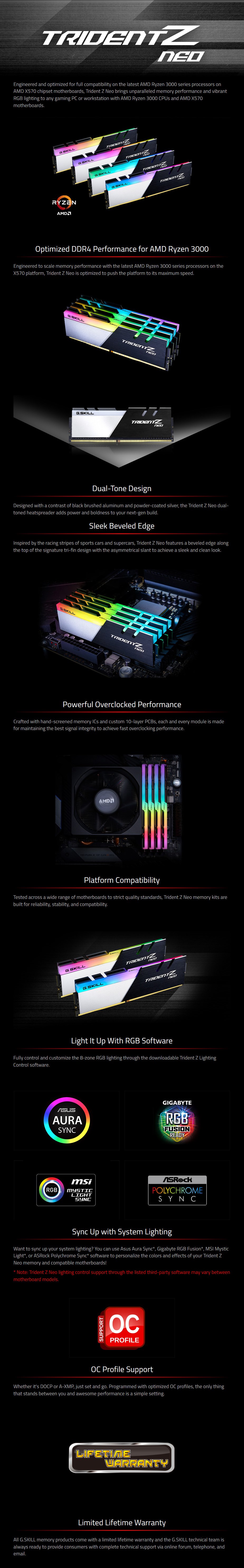 G.Skill Trident Z Neo DDR4 Memory - Overview 1