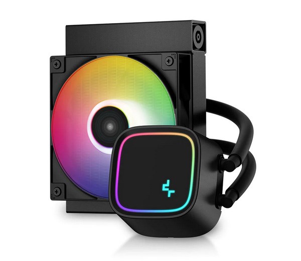 Deepcool LE300 120 RGB AIO Liquid CPU Cooler - Black - Desktop Overview 3