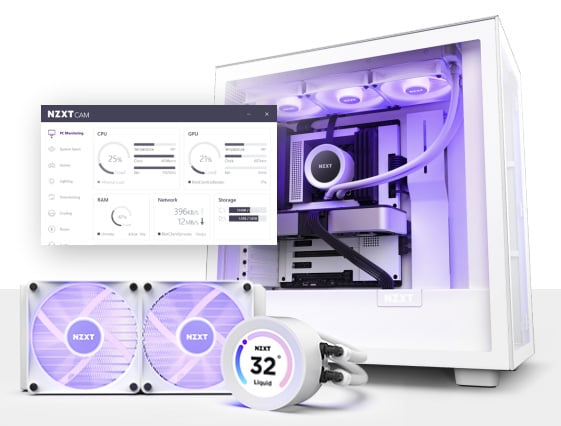 NZXT Kraken Elite RGB 280mm AIO Liquid CPU Cooler - White - Overview