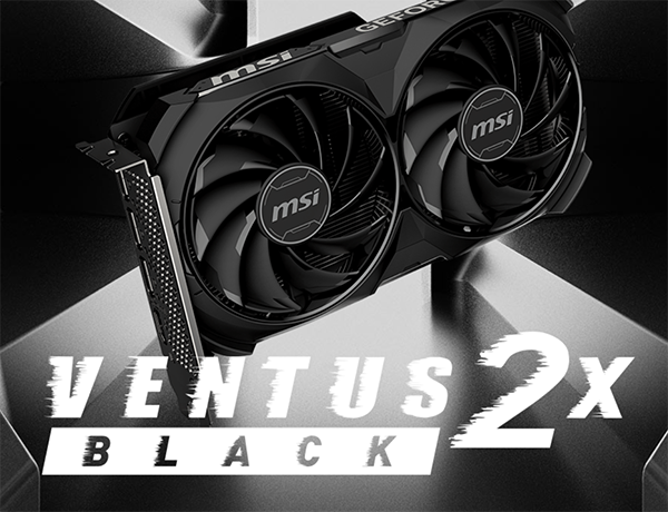 MSI GeForce RTX 4060 Ti VENTUS 2X BLACK OC 8GB Video Card