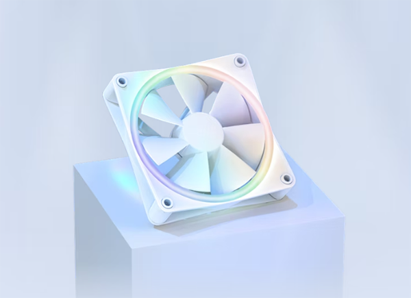 NZXT F140 140mm RGB Duo Dual-Sided RGB Case Fan - Single (Black) - Desktop Overview 1