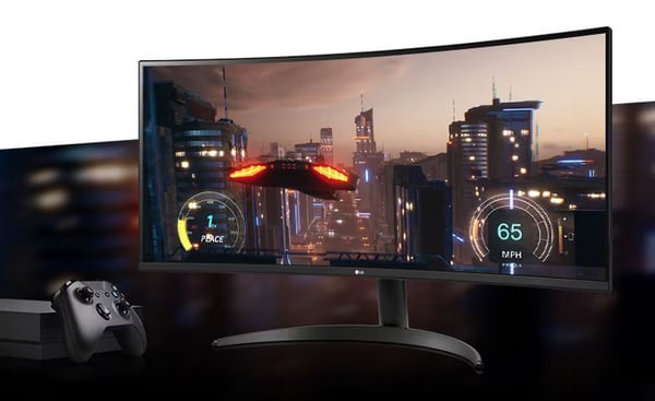 LG UltraWide 34WR50QC-B 34" 100Hz UWQHD HDR10 FreeSync VA Curved Gaming Monitor