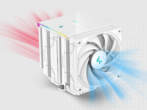 Deepcool AK620 Digital ARGB CPU Air Cooler - White