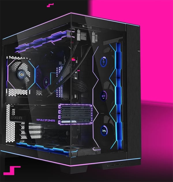 Lian-Li O11D EVO Tempered Glass RGB Tempered Glass E-ATX Case - Black