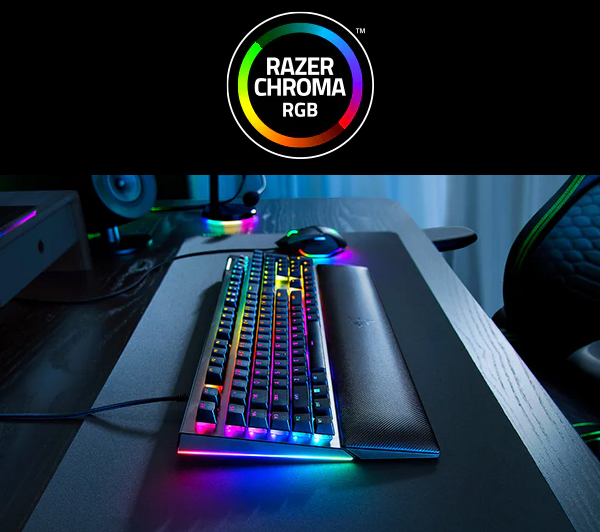 Razer Blackwidow V4 Mechanical Gaming Keyboard - Clicky Green Switches