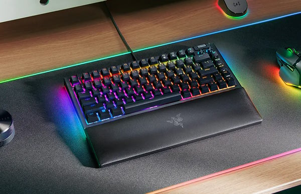 Razer Blackwidow V4 75% Mechanical Gaming Keyboard - Tactile Orange Switches