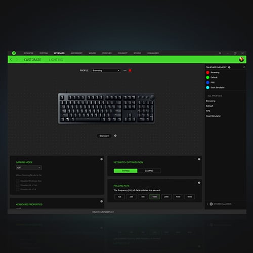 Razer Huntsman V2 PUBG Mechanical Gaming Keyboard - Linear Optical Switches