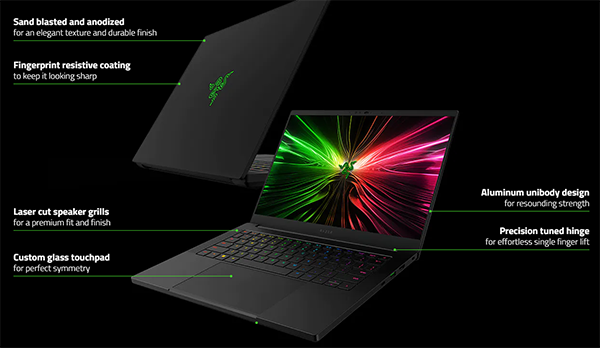 Razer Blade 14 14" 240Hz QHD+ Gaming Laptop R9-8945HS 32GB 1TB RTX 4070 W11