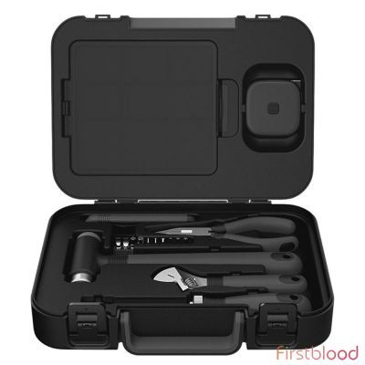 Xiaomi MIIIW ToolBox 6+2 DIY Tool Kit General Household Hand Tool with Screwdriver Wrench Hammer Tape Plier Knife - Black