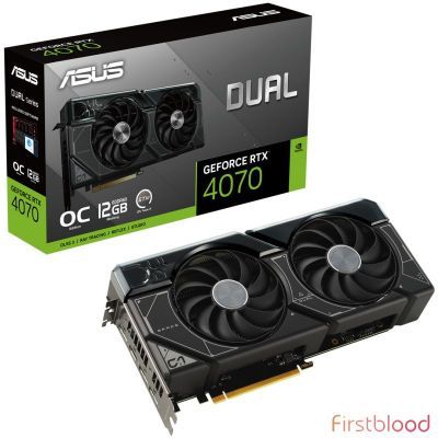 ASUS Dual OC GeForce RTX 4070 12GB GDDR6X Video