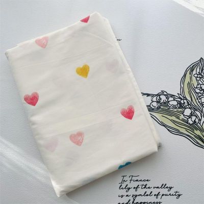 40s Pure Cotton Fitted Sheet Colorful Heart