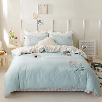 40S Pure Cotton Reversible 3 in 1 Bedding Sets Countryside Floral