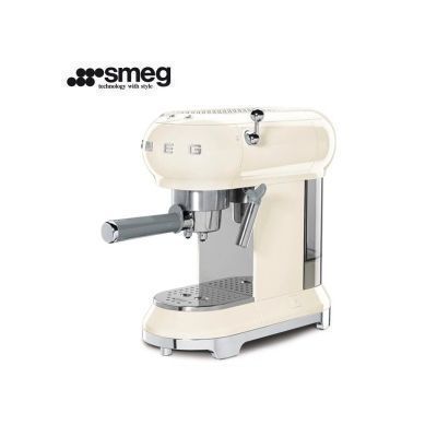 Smeg 50's Retro Style Espresso Coffee Machine - Cream