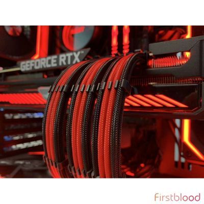 First Blood BLACK/RED COLOURED EXTENSION CABLE KIT