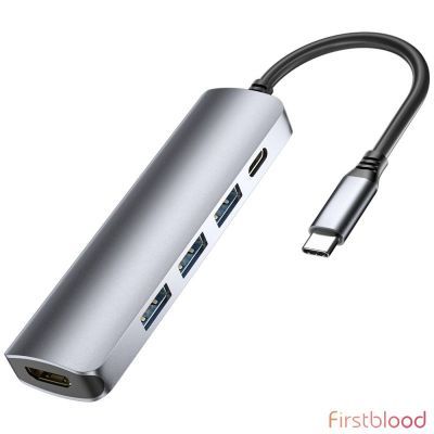 First Blood 5-IN-1 USB-C Hub (HDMI, USB-C PD 100W, USB 3.0)