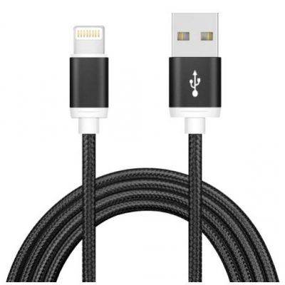 Astrotek 2m USB Lightning Data Sync Charger Black Cable