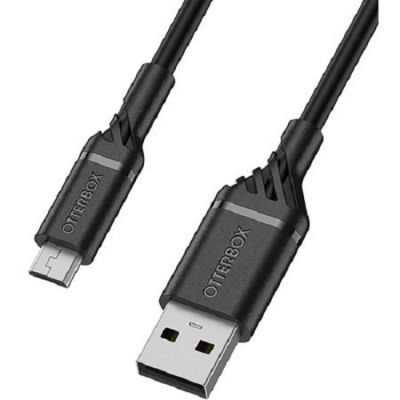 OtterBox Micro-USB to USB-A Cable 1M - Black (78-52532), Devices with a Micro-USB Charging Port, Durable, trusted and built to last, Flexible exterior